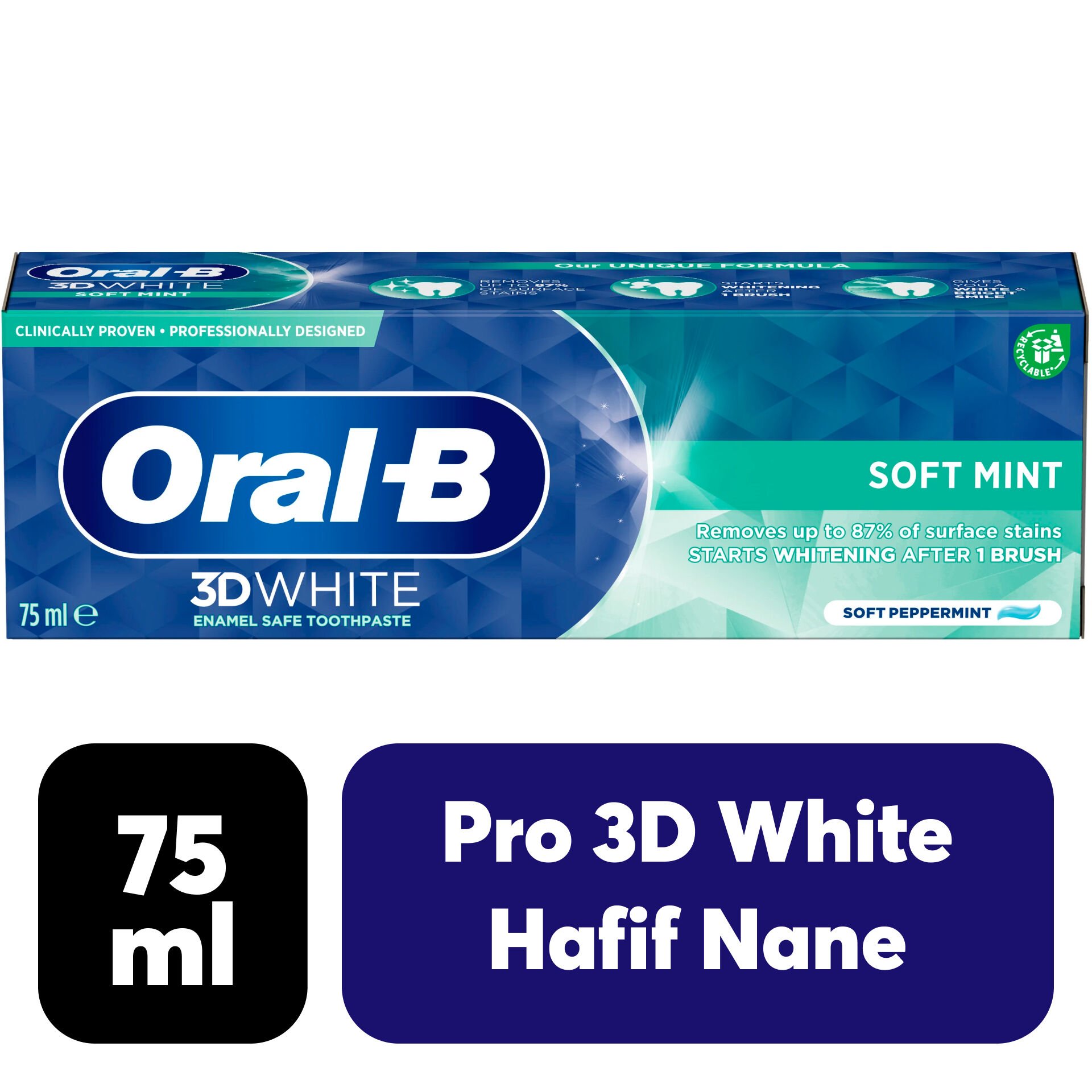 Diş Macunu Oral-B 75 ml Pro 3D White Nane
