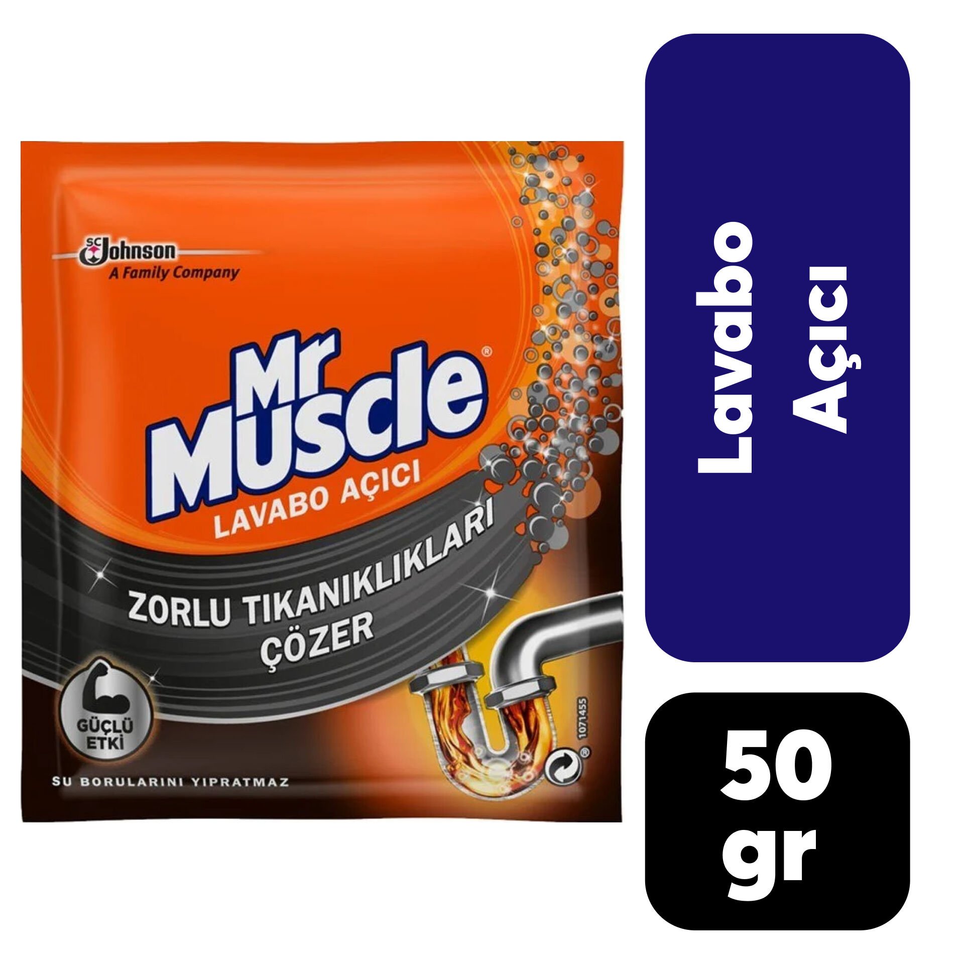 Lavabo Açıcı Mr.Muscle 50 gr Tekli