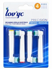 Lovyc Precision Elektirik Diş Fırçası Yedeği 4 Lü