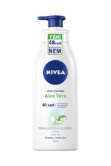 Nivea Aloe Vera Nemlendirici Losyon 400 ml, Ferahlatıcı,Hyaluron, Normal,Kuru Cilt