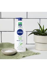 Nivea Aloe Vera Nemlendirici Losyon 400 ml, Ferahlatıcı,Hyaluron, Normal,Kuru Cilt