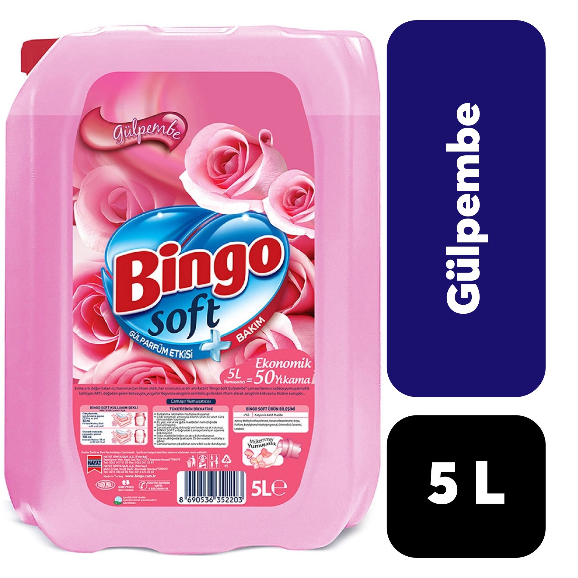 Yumuşatıcı Bingo 5 L Gülpembe