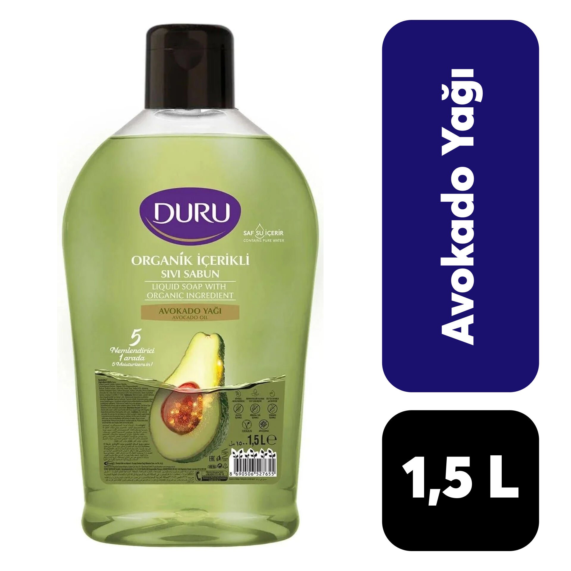 Sabun Sıvı Duru 1,5 L Avokado