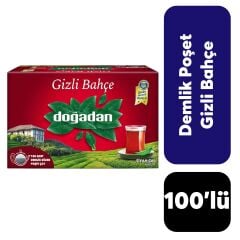 Doğadan Siyah Çay Gizli Bahçe 100'lü Demlik Poşet