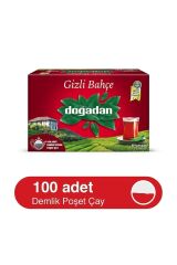 .Doğadan Siyah Çay Gizli Bahçe 100'lü Demlik Poşet
