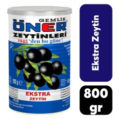 Öner Siyah Zeytin 800 gr Extra