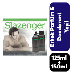 Set Slazenger Erkek Parfüm 125 Ml + Deodorant 150 Ml Yeşil