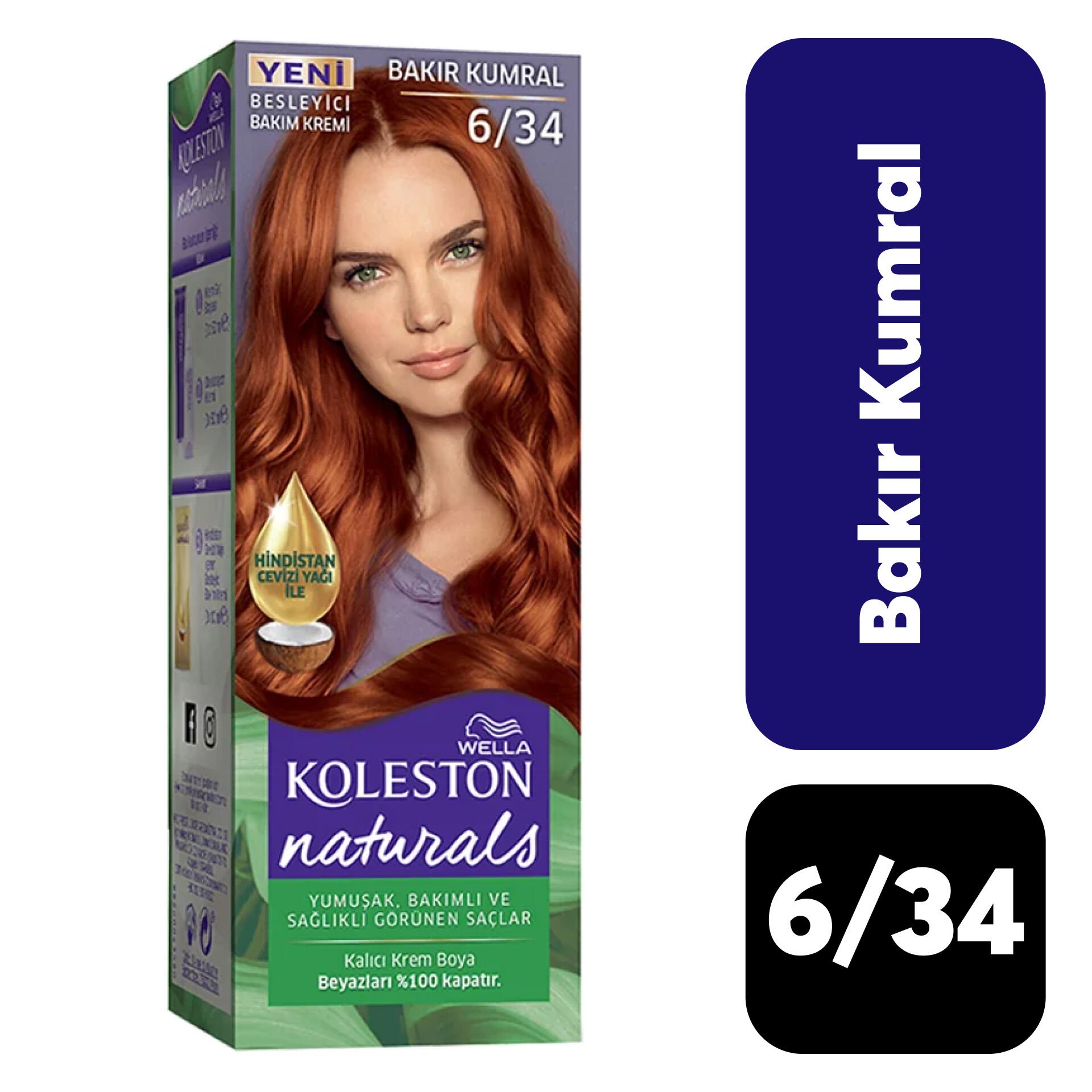 Doğal Koleston Naturals .6/34 Bakır Kumral