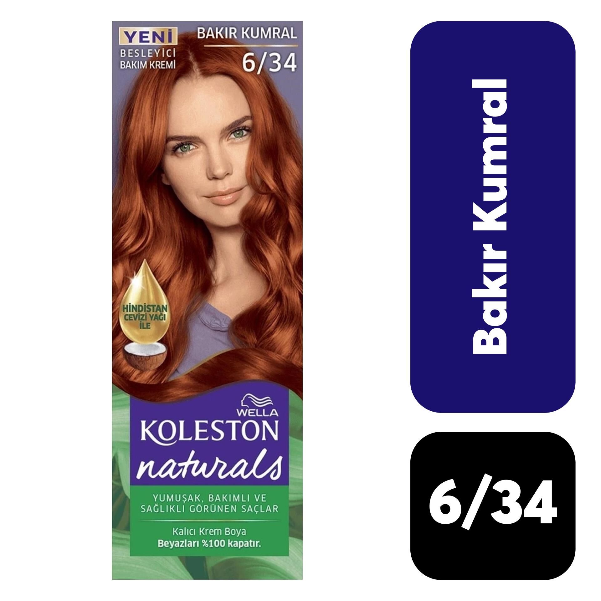 Doğal Koleston Naturals .6/34 Bakır Kumral