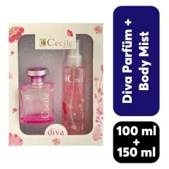 Cecile Kofre Kadın Parfüm 100 ml + Body Mist 150 ml Diva