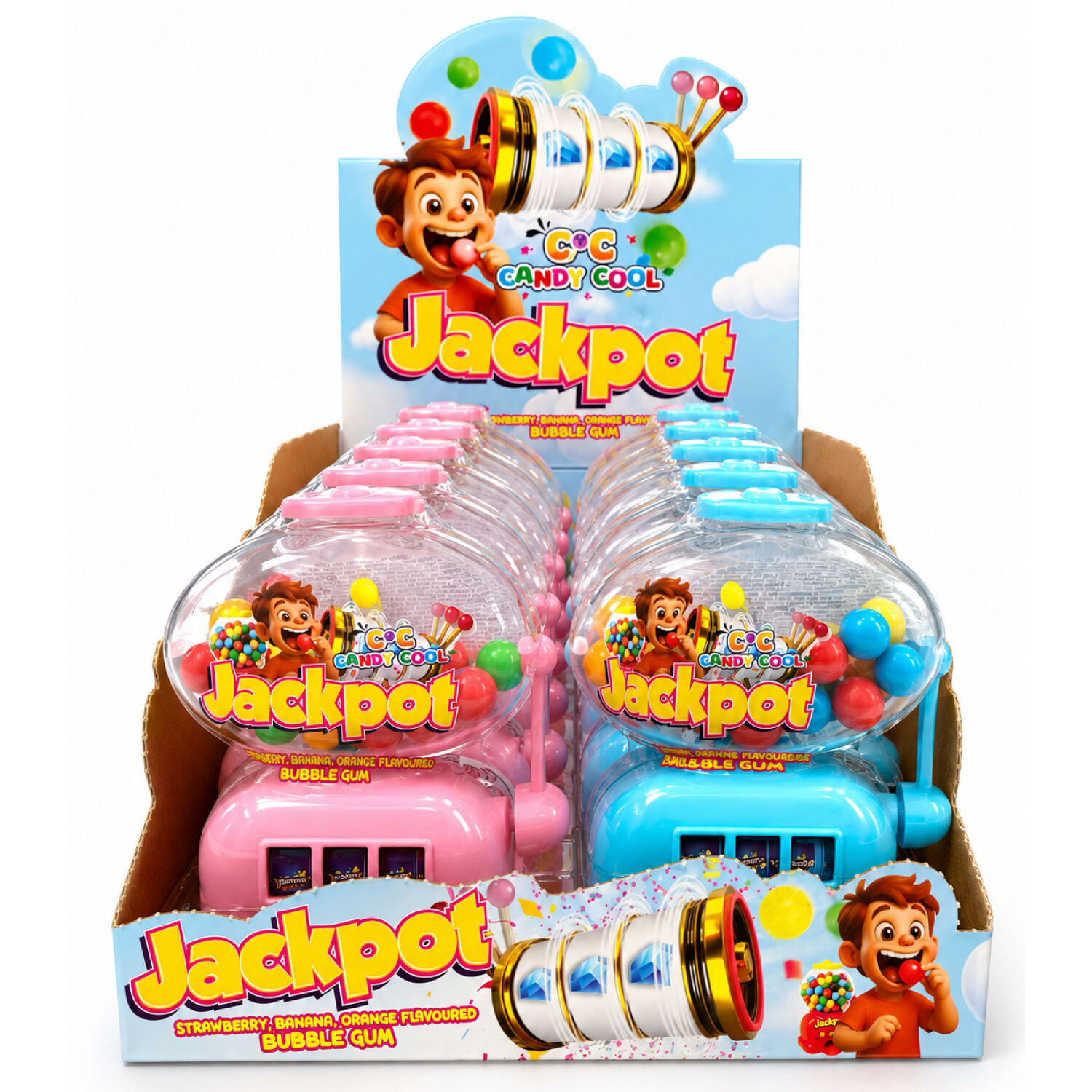 ..Bobbo Jackpot Aromalı Balonlu Şeker 12'li