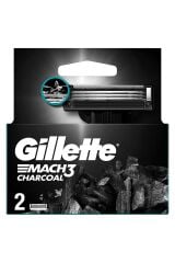 Yedek Gillette Başlık Mach3 Charcoal 2’li