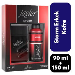 Kofre Erkek Jagler Parfüm 90 ml + 150 ml Deodorant Storm
