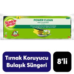 Scotch Brite .8'li Tırnak Koruyuculu Sünger Power Classic