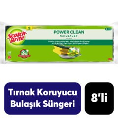 Scotch Brite .8'li Tırnak Koruyuculu Sünger Power Classic