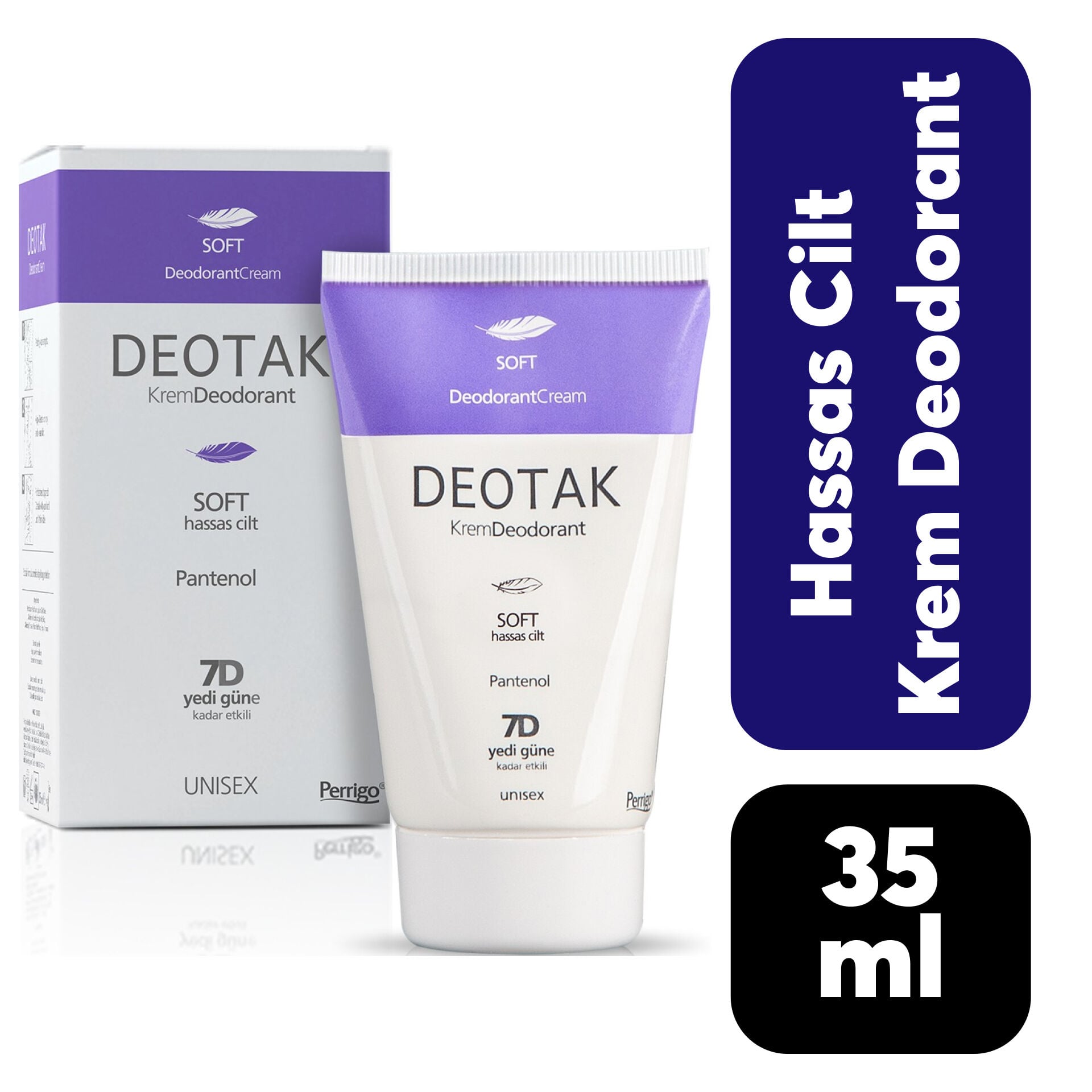 Deodorant Kadın Deotak Krem 35 ml Hassas