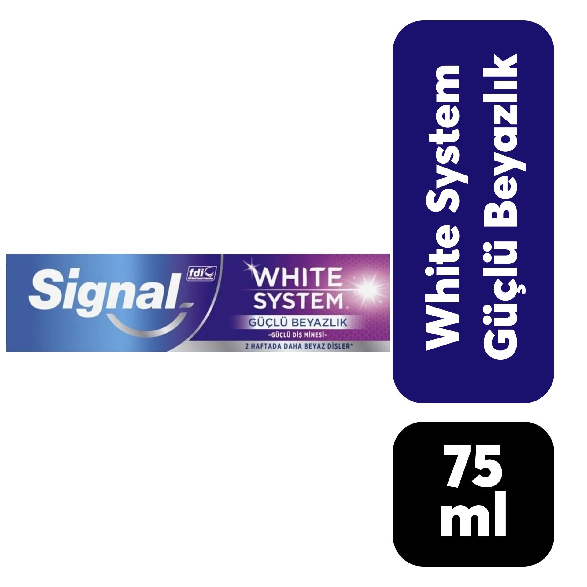 Diş Macunu Signal 75 ml White System Güçlü Beyazlık