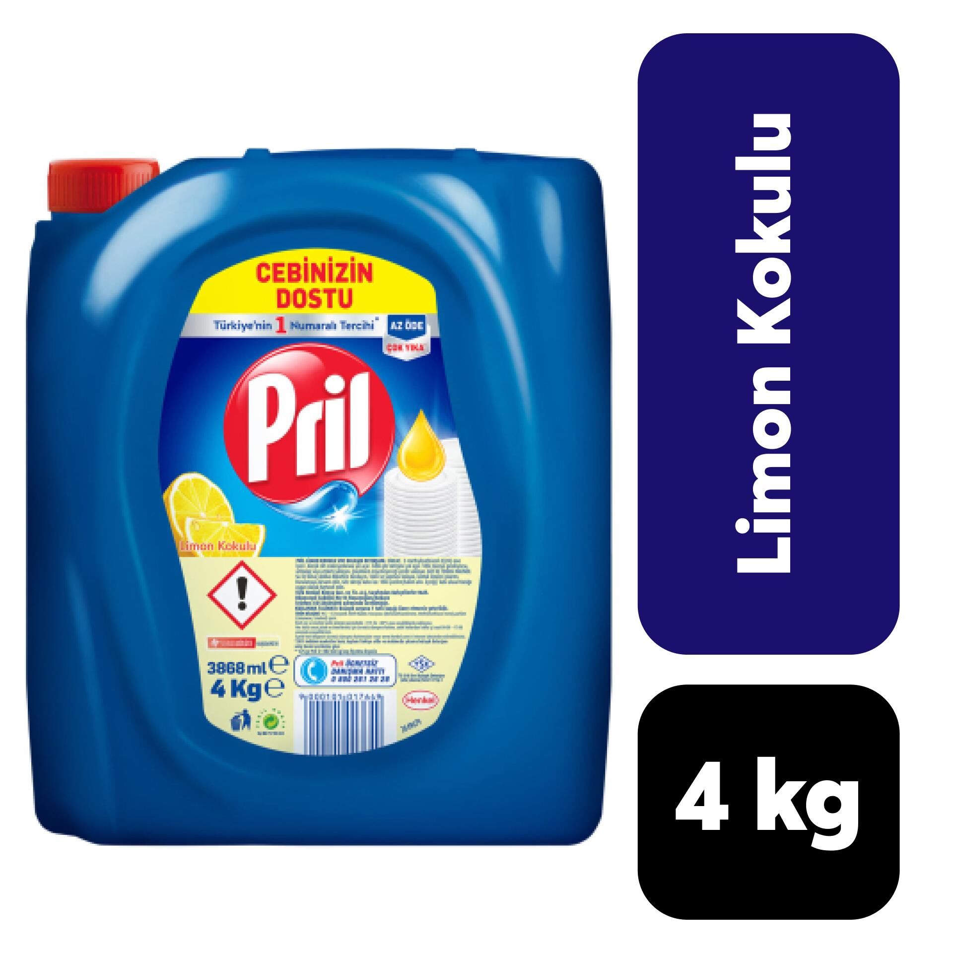 Pril .4 kg Sıvı Bulaşık Detarjanı Limon Kokulu