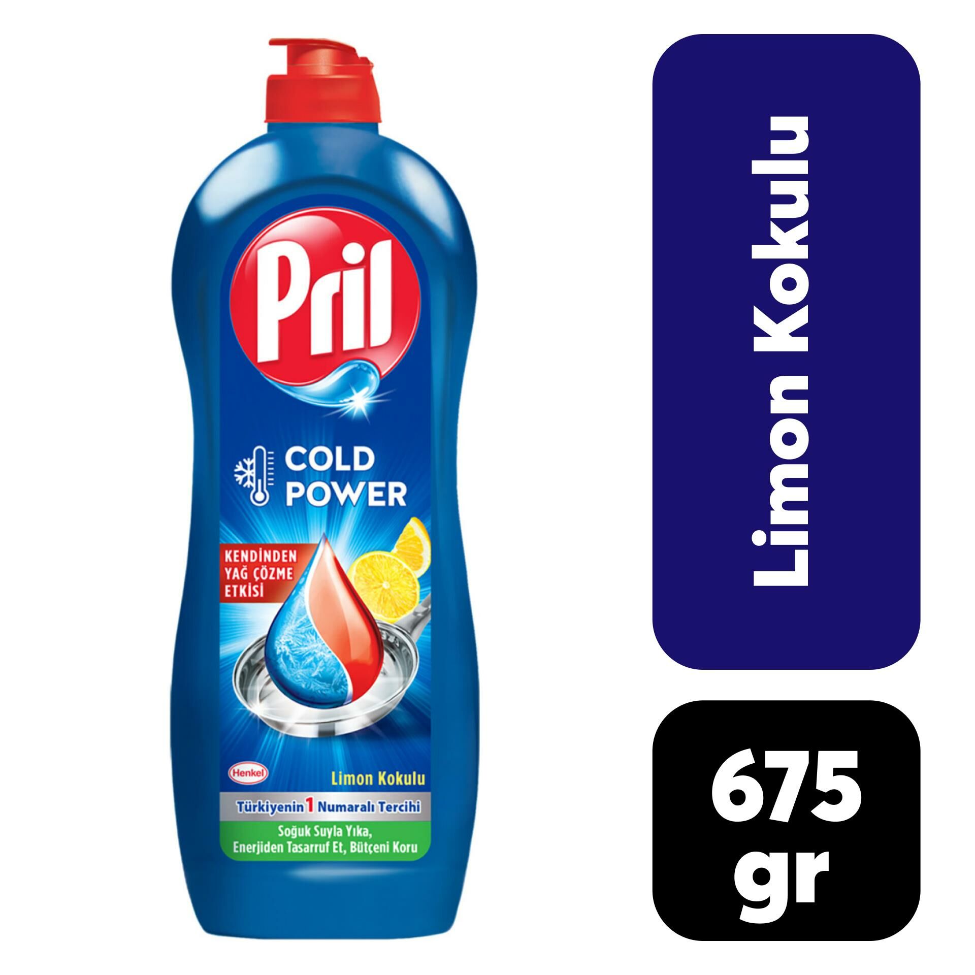 Pril ..675 gr Sıvı Bulaşık Deterjan Cold Power Limon