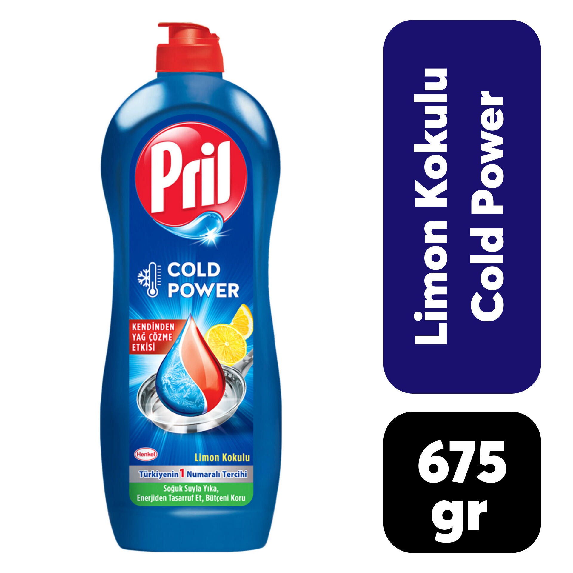 Bulaşık Deterjanı Pril ..675 gr Cold Power Limon***