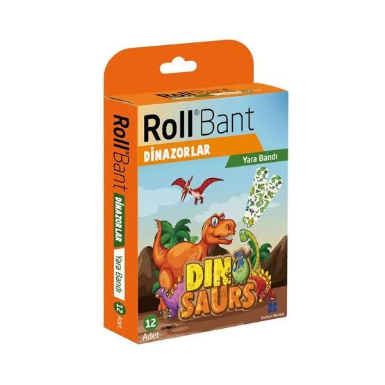 Roll Bant Yara Bandı Dinozorlar 12'li