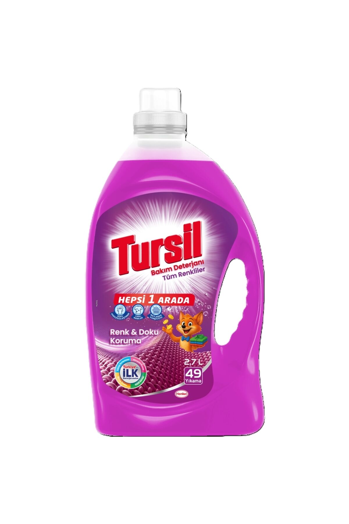 Sıvı Deterjan Tursil 2,7 L Tüm Renkliler