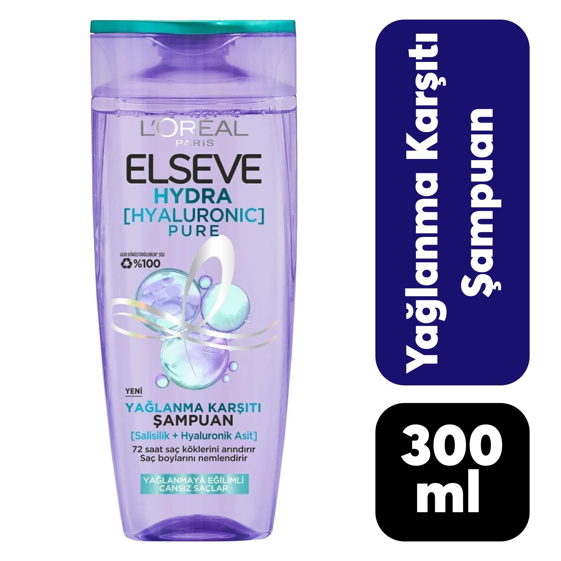 Elseve Şampuan 300 ml Hydra Pure Yağlanma Karşıtı