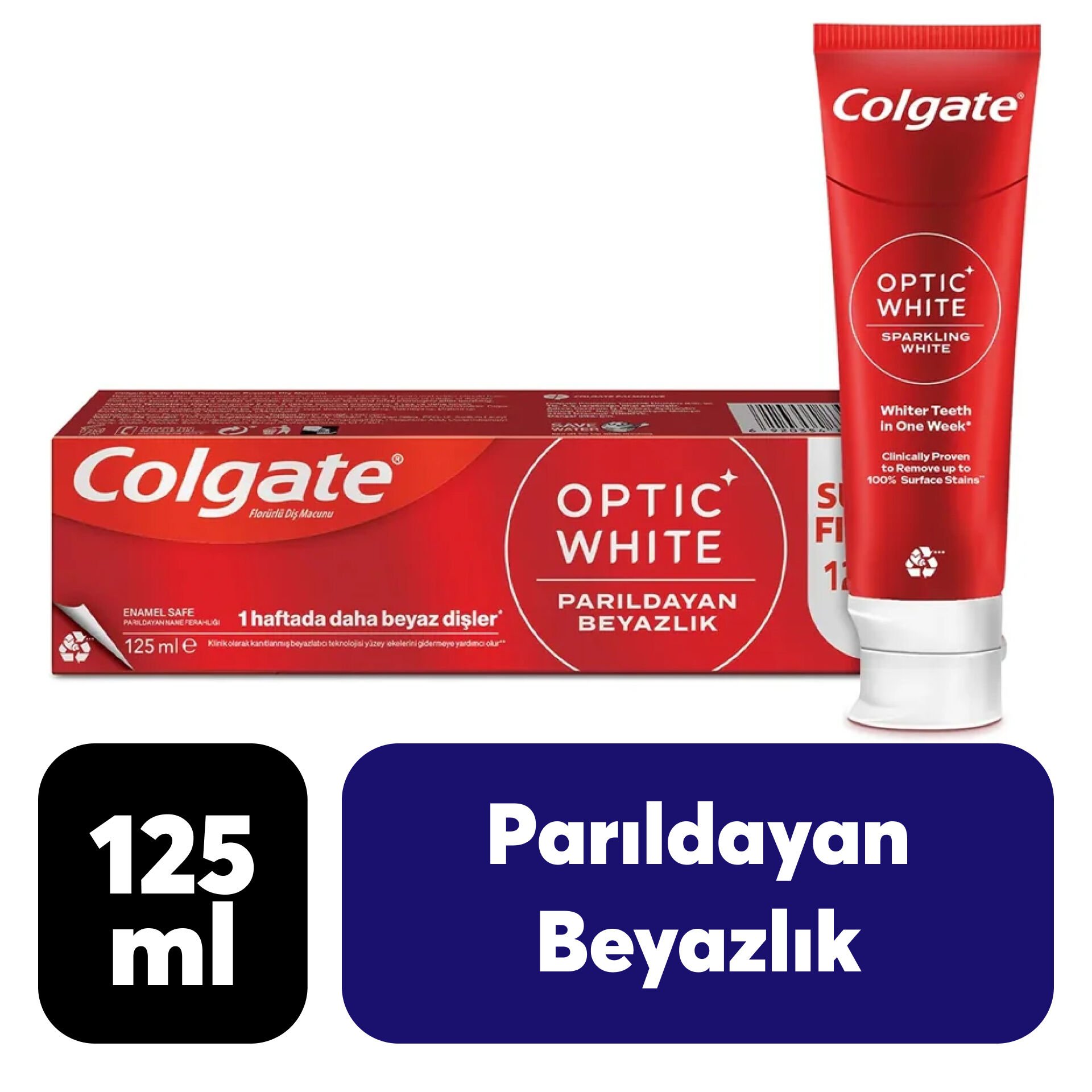 Diş Macunu Colgate 125 ml Parıldayan Beyazlık