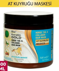 Bio Keratin Gold At Kuyruğu & Kolejen Maskesi 500 Ml