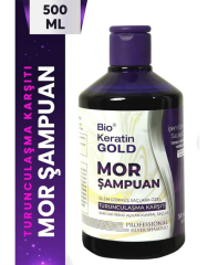 Bio Keratin Gold Mor Şampuan 500 Ml