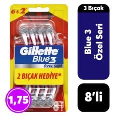 Gillette Tıraş Bıçağı Blue3 8'li TFF
