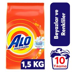 .Alo 1,5 Kg Toz Deterjan Beyazlar ve Renkliler Kar Çiçeği