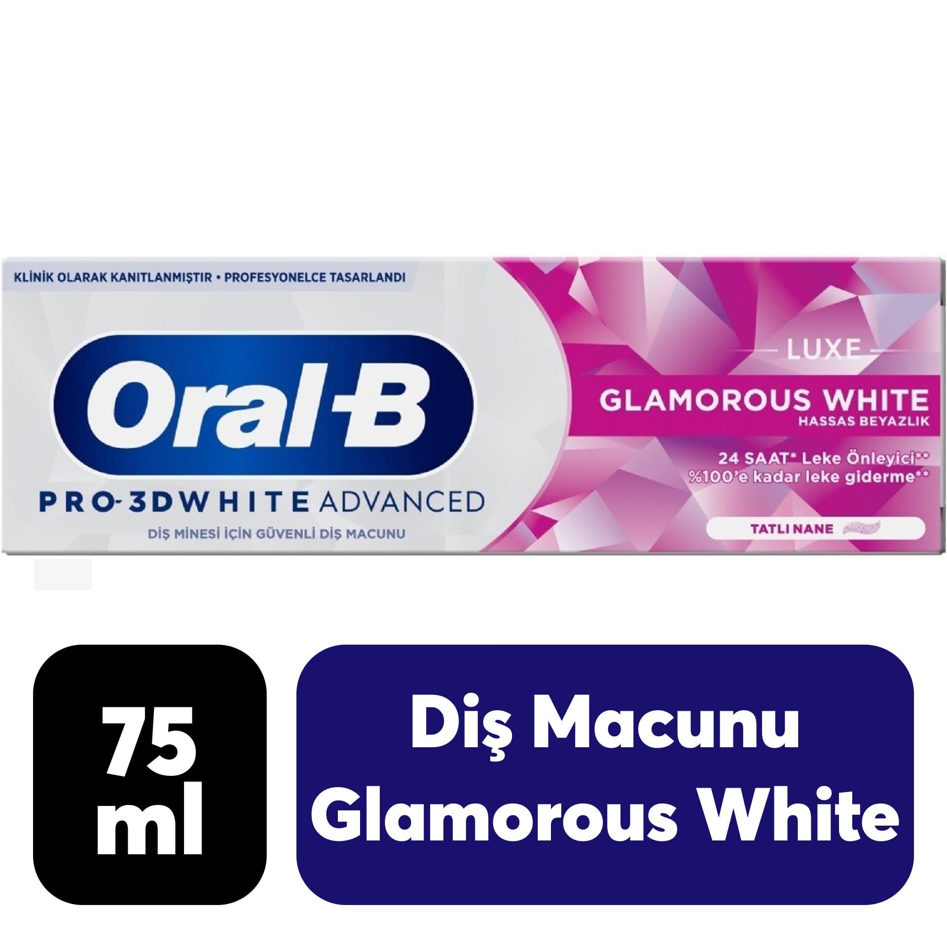 Diş Macunu Oral-B 75 ml Glamorous White