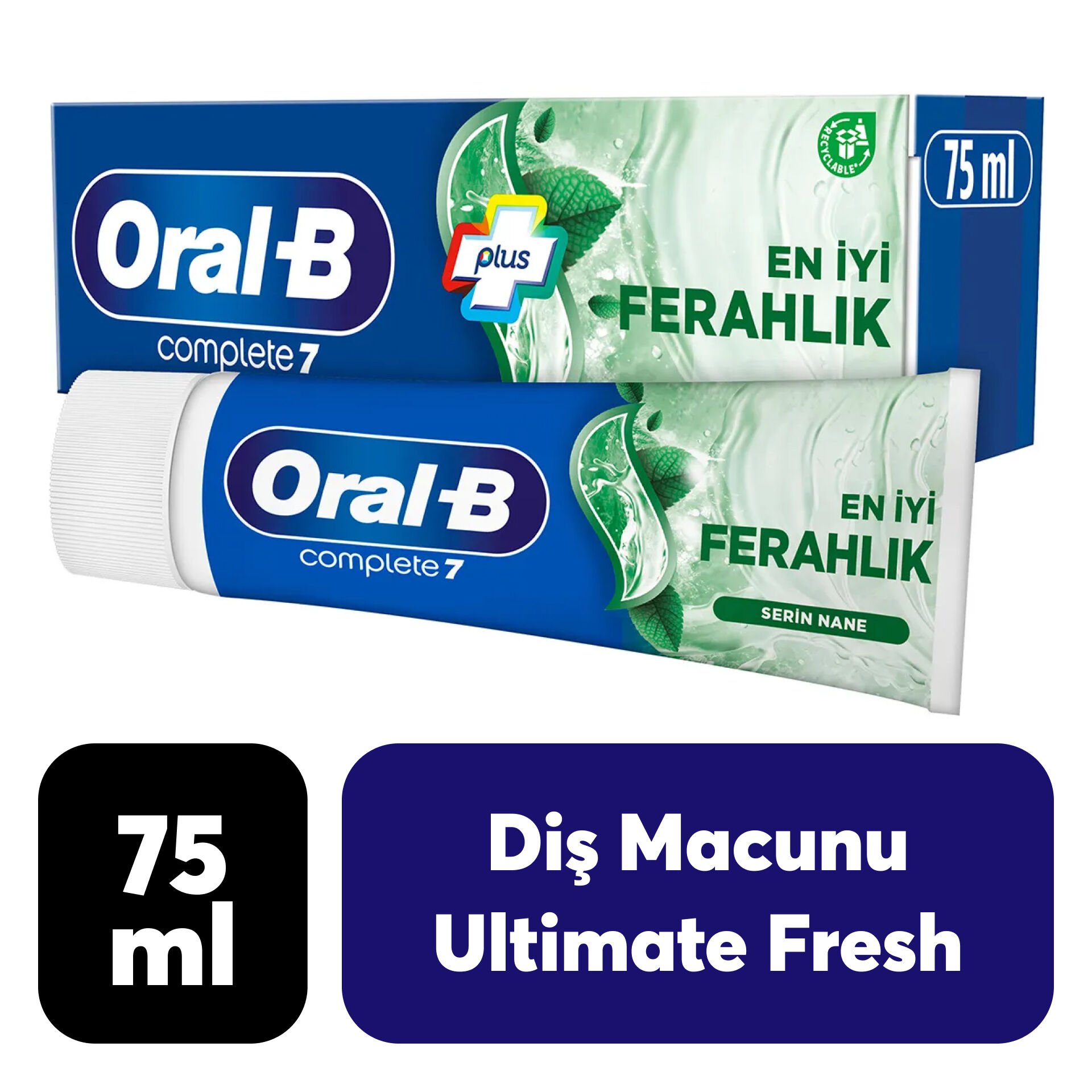 Diş Macunu Oral-B 75 ml Ferahlık Serin Nane