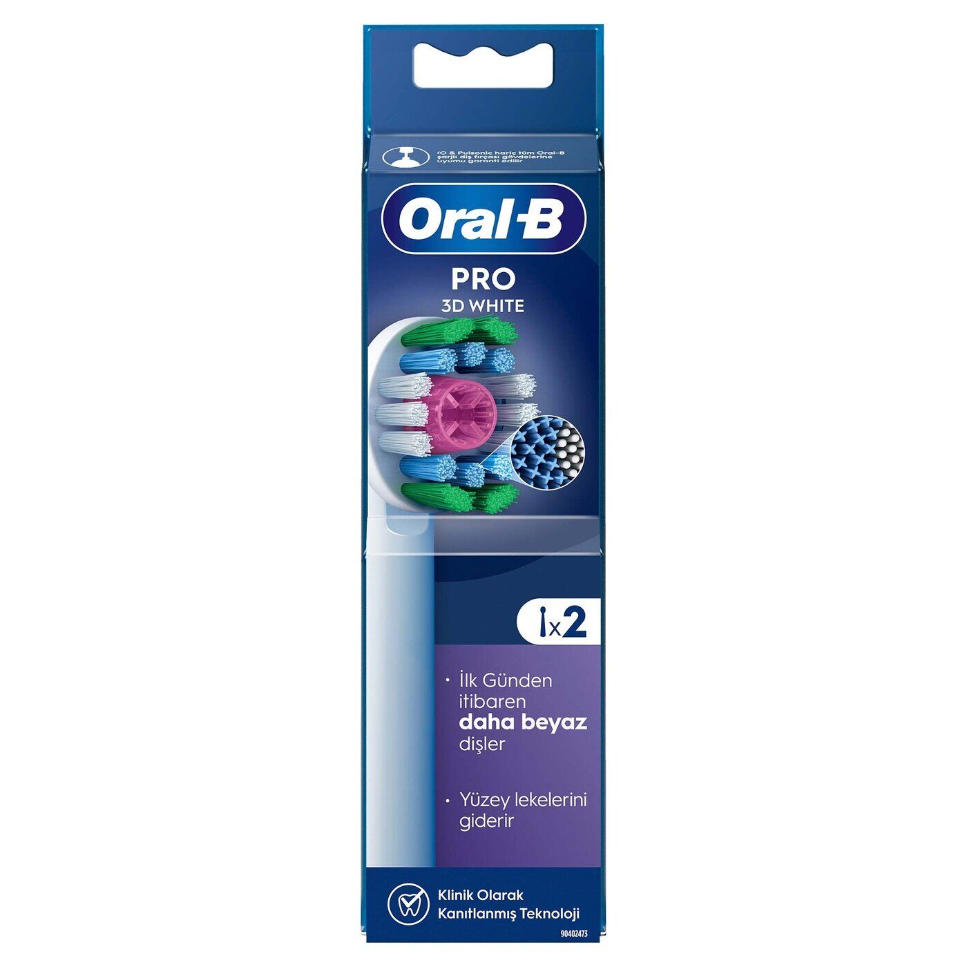 Oral-B Şarjlı Yedek Başlık 3d White Luxe 2'li