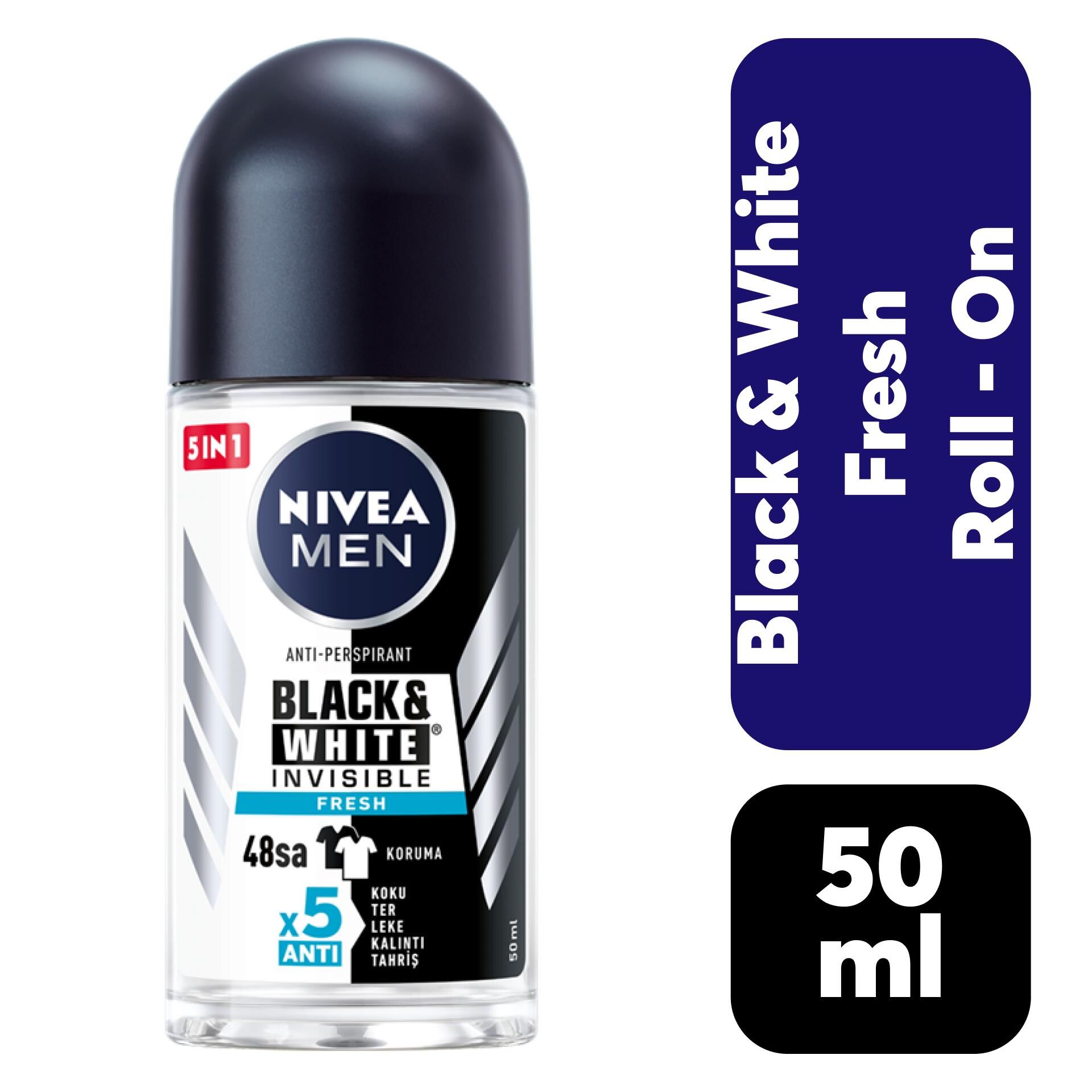 Roll-on Erkek Nivea 50 ml B&W Fresh