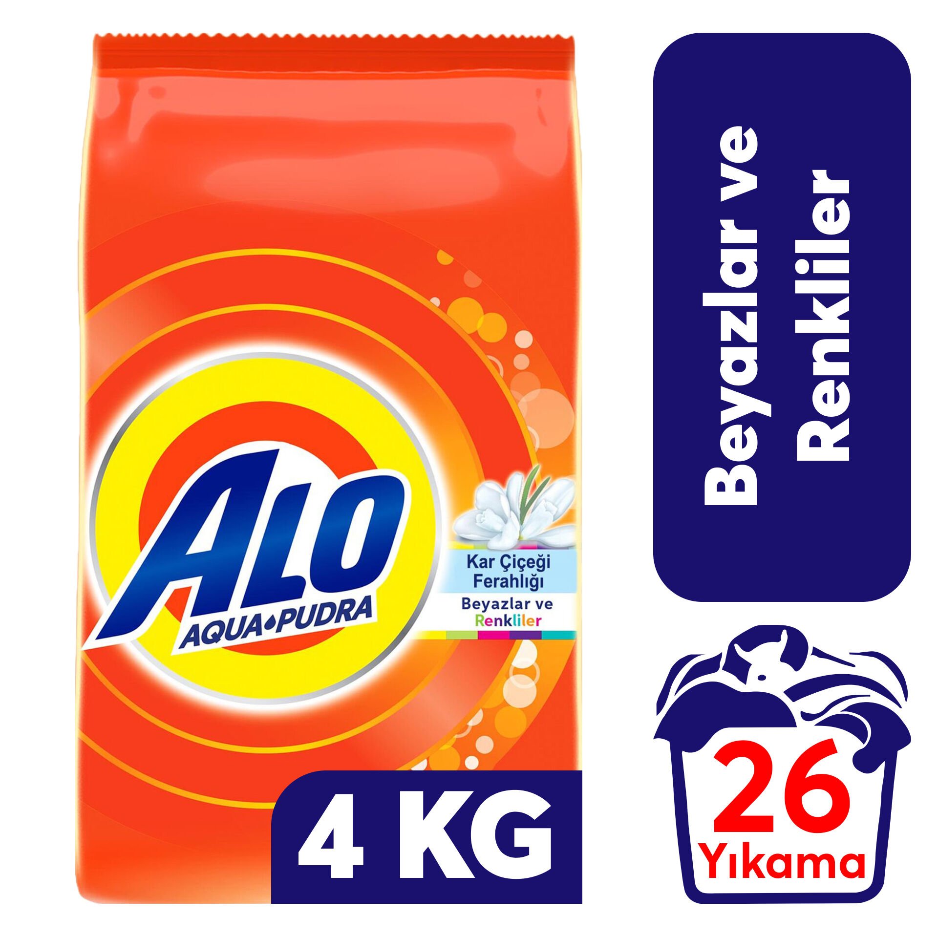 Toz Deterjan Alo 4 Kg Beyaz ve Renkiller