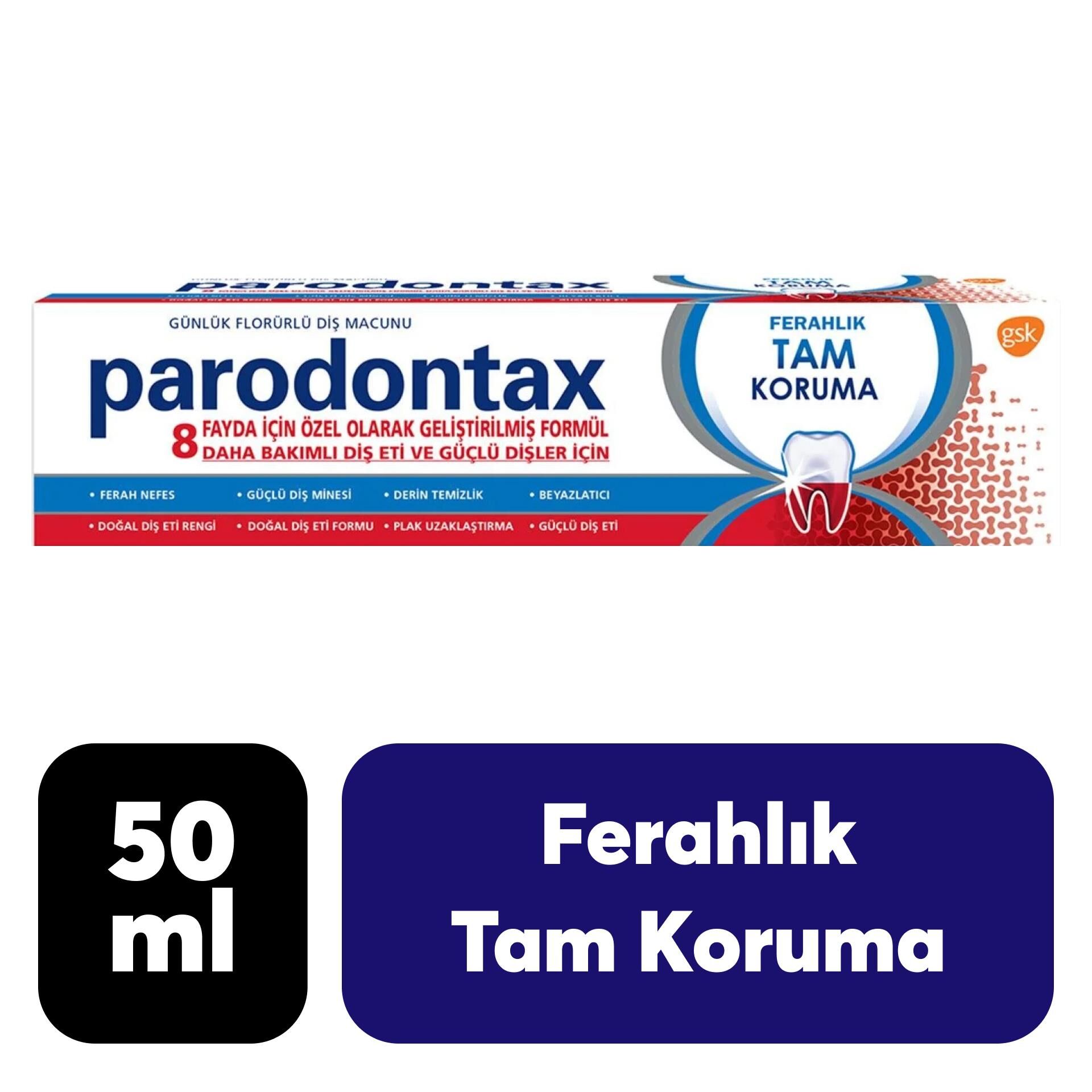 Diş Macunu Parodontax 50 ml Tam Koruma Ferahlık