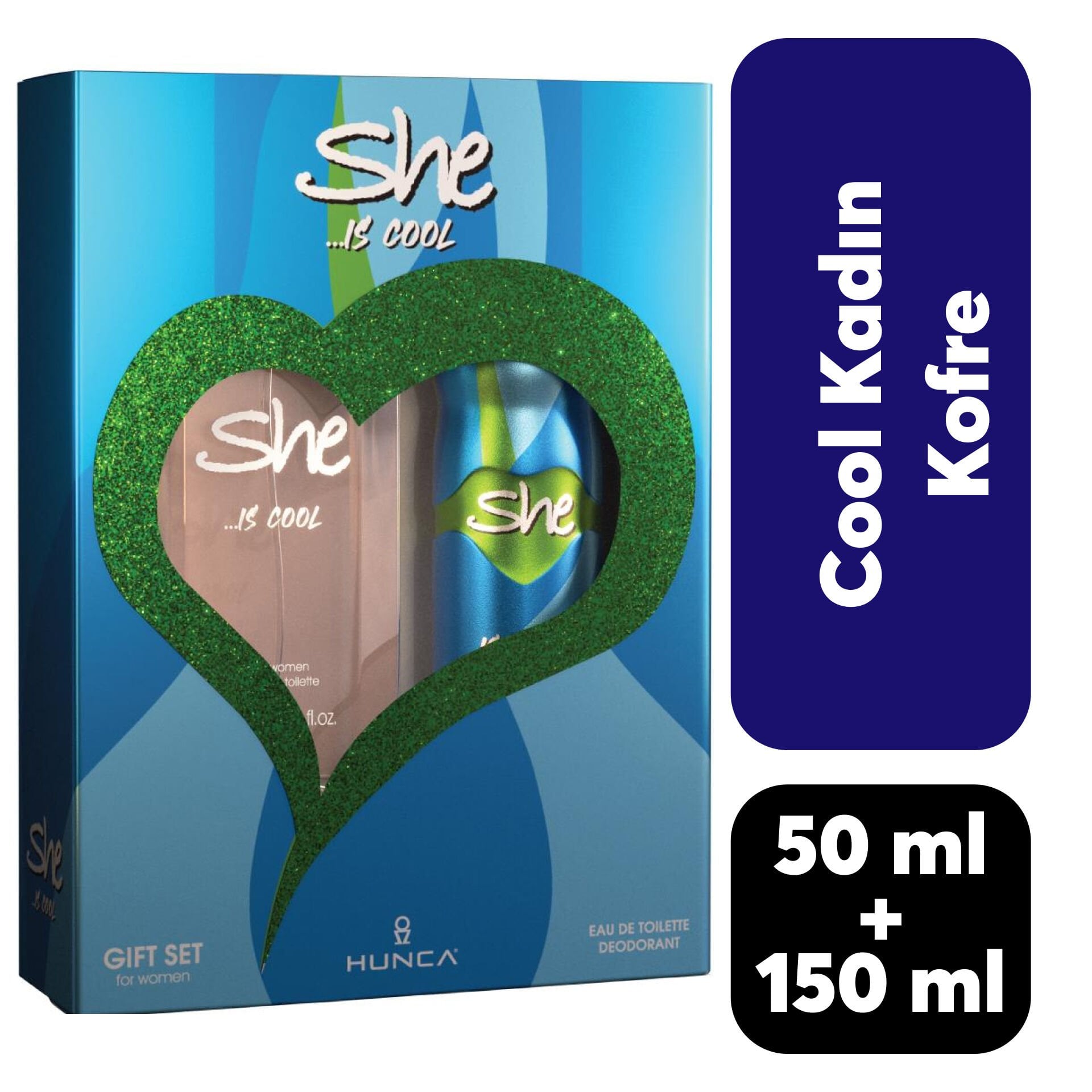 Kofre Kadın She Parfüm 50 ml + Deodorant 150 ml Cool