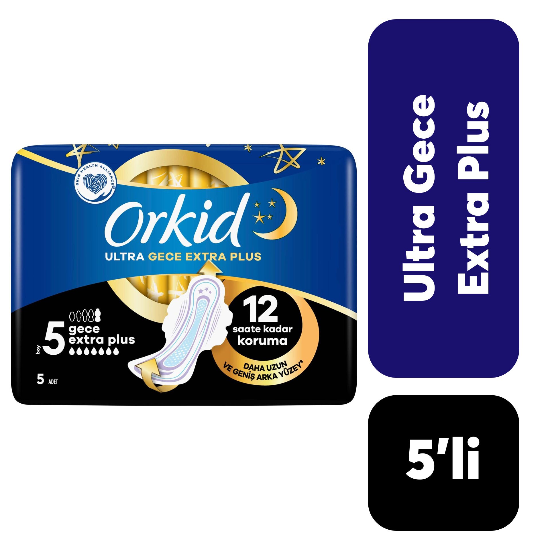 Orkid Ped Ultra Tekli Gece Extra Plus 5'li