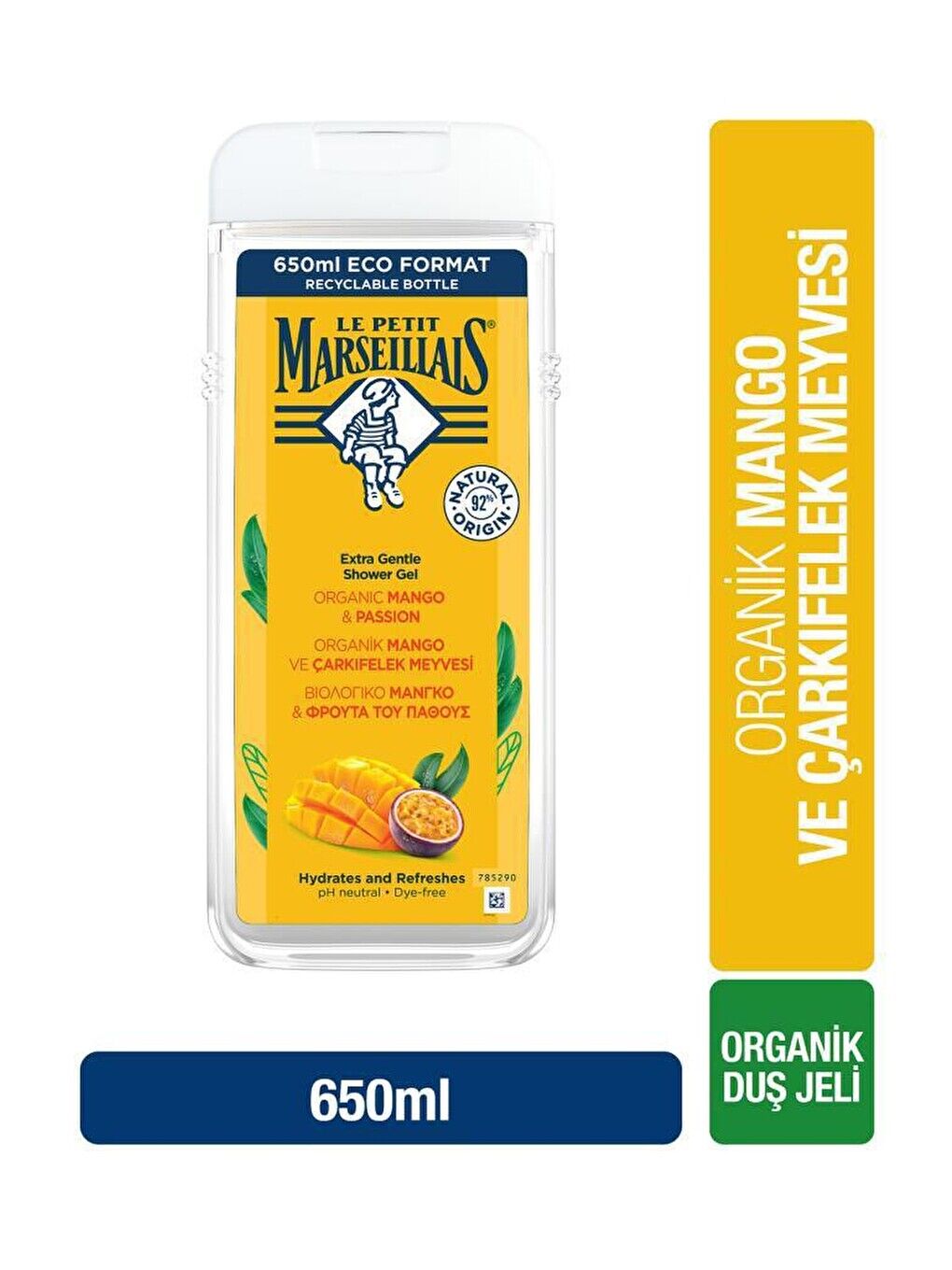 Duş Jeli Le Petit Marseillais 650 ml Mango ve Çarkıfelek