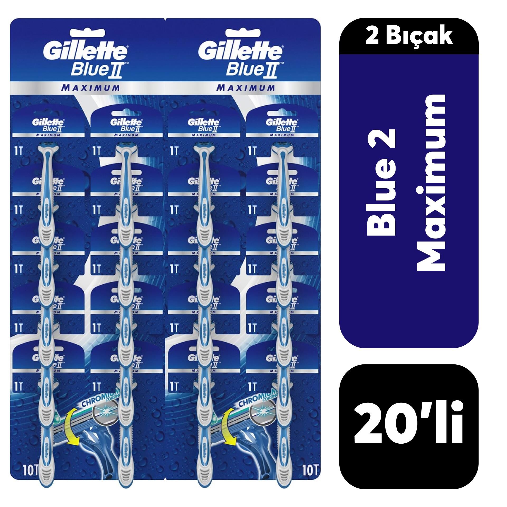 Kartela Gillette Blue2 20'li Maximum