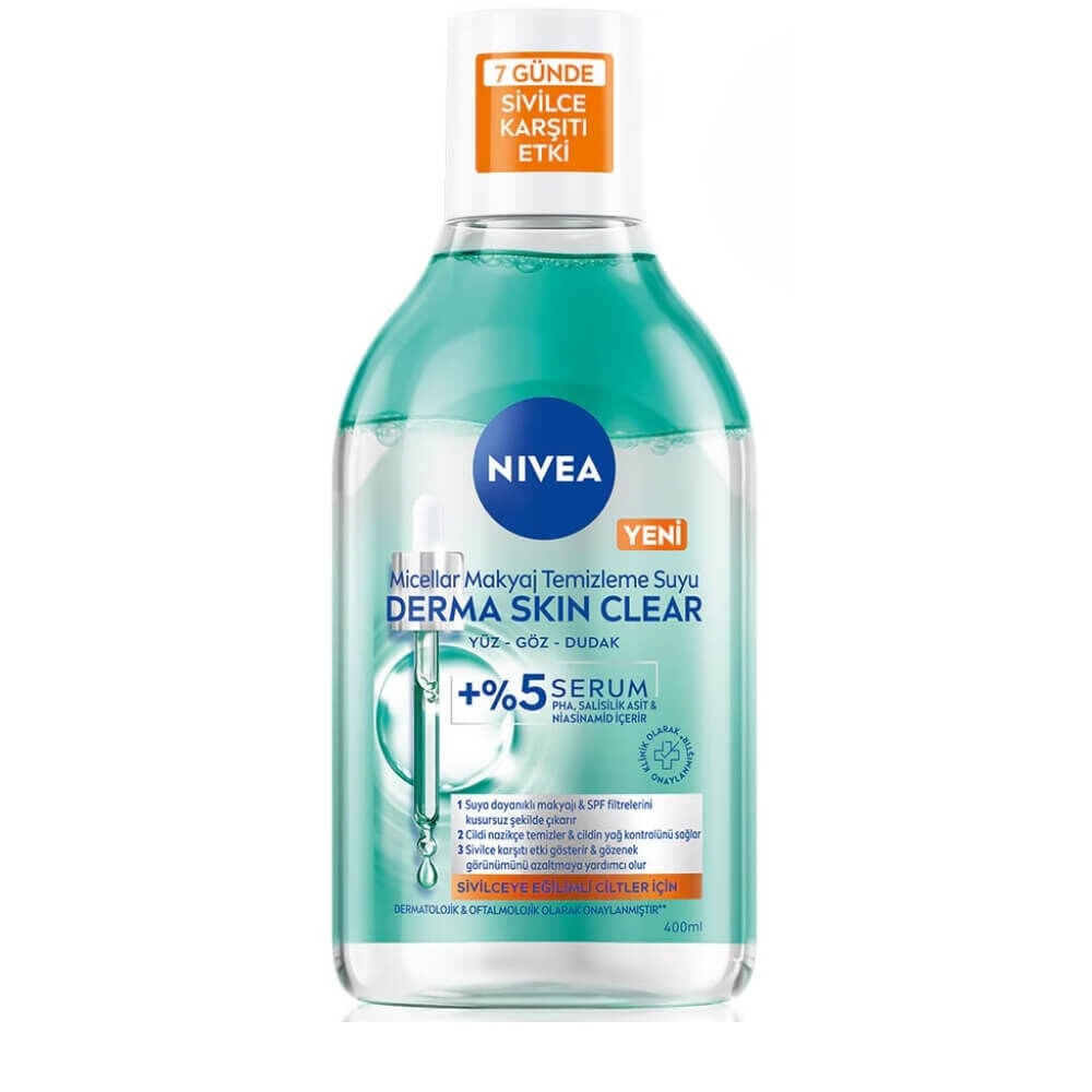 Nivea Micellar Makyaj Temizleme Suyu Derma Skin Clear 400 Ml
