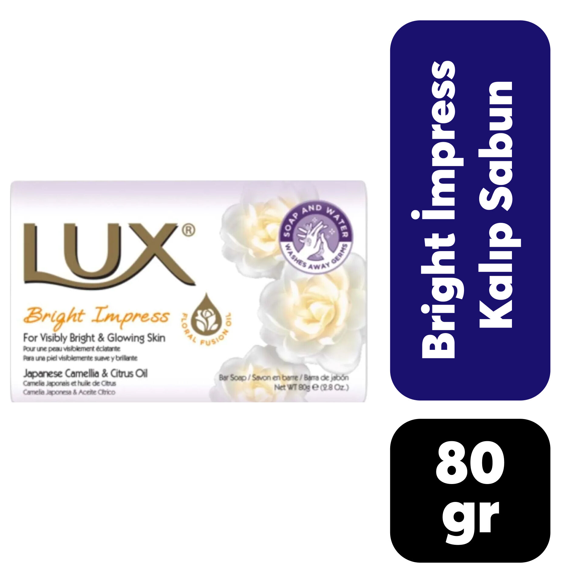 Sabun Lux 80 Gr Bright Impress