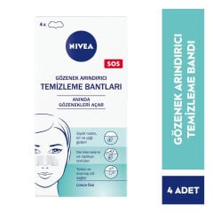 Nivea Siyah Nokta ve Gözenek Arındırıcı Burun Bandı 4 Adet