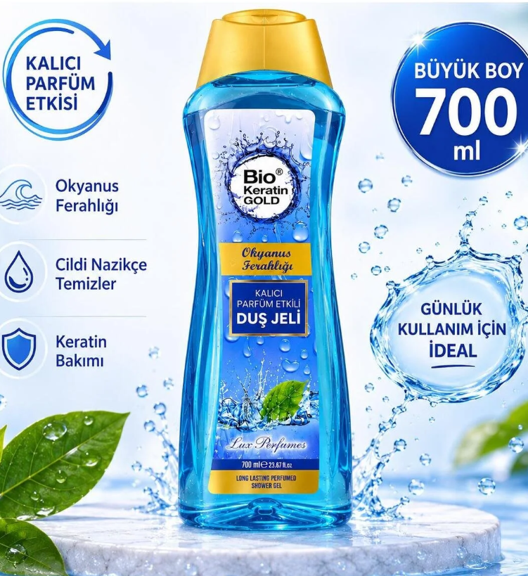 Bio Keratin Gold Okyanus Ferahlığı Duş Jeli 700 Ml