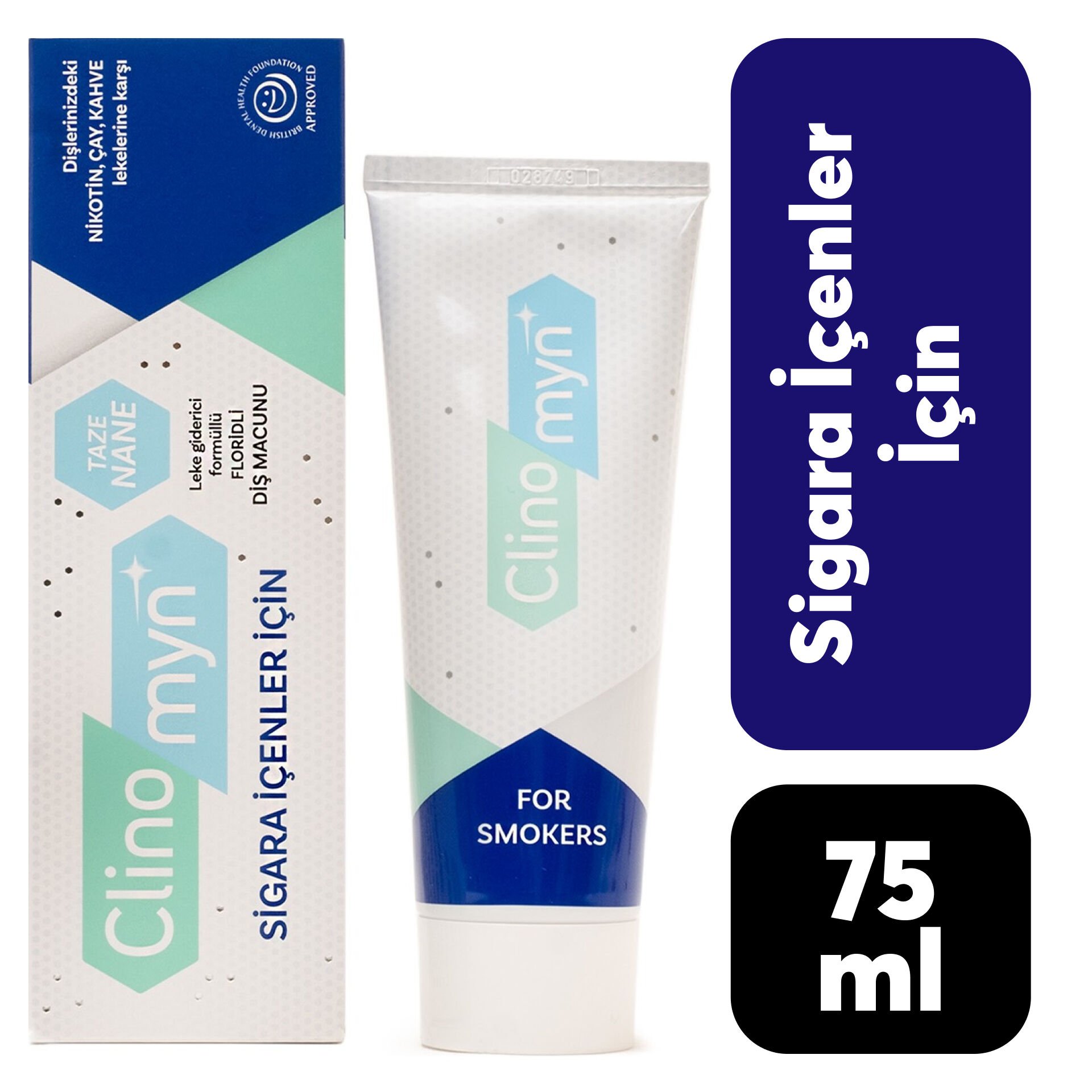 Diş Macunu Clinomyn 75 ml Sigara İçenler İçin