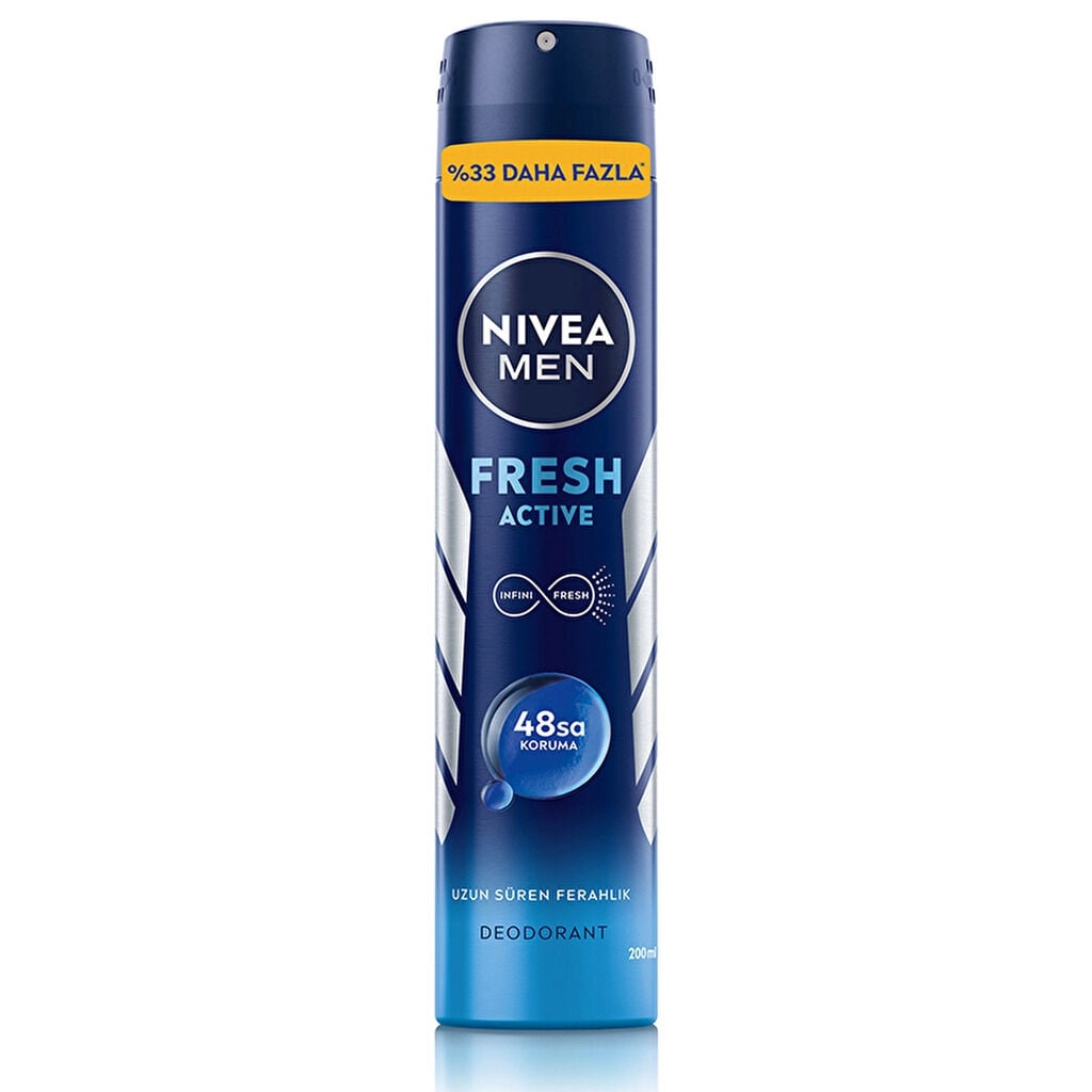 Nivea Erkek Sprey Deodorant Fresh Active 200 Ml
