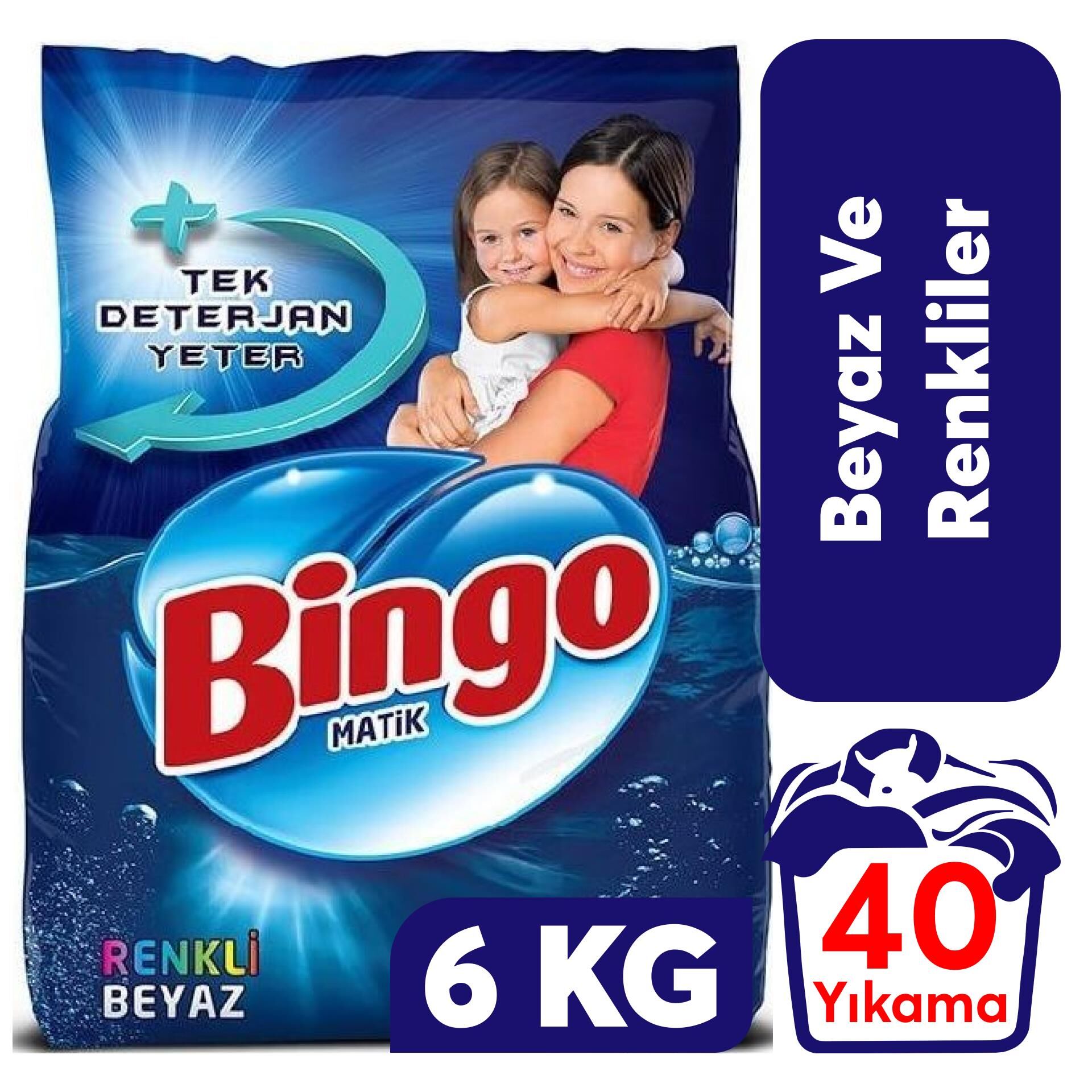 Toz Deterjan Bingo .6 kg Beyazlar ve Renkliler