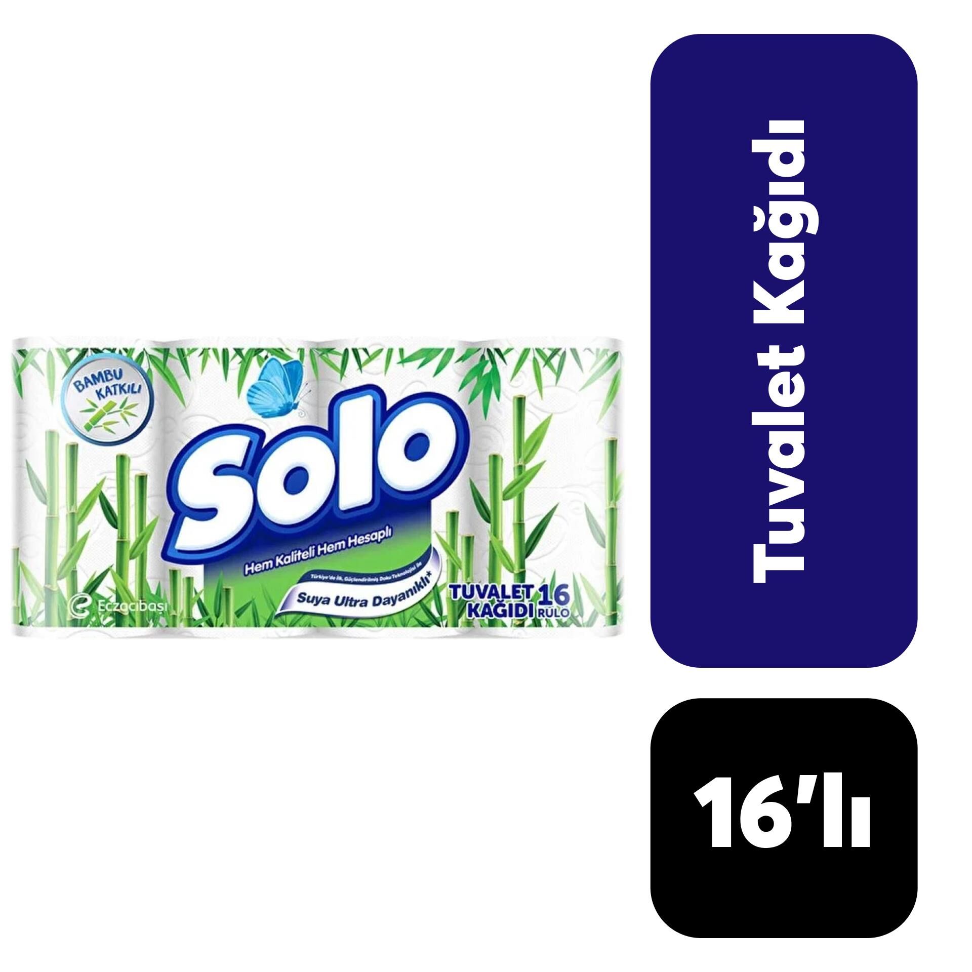 Kağıt Tuvalet Kağıdı Solo 16 Rulo